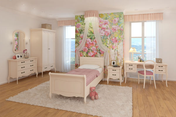 Детская комната для девочки в стиле прованс Лебо