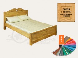 Кровать двуспальная 200 LCOEUR 200PB с низким изножьем