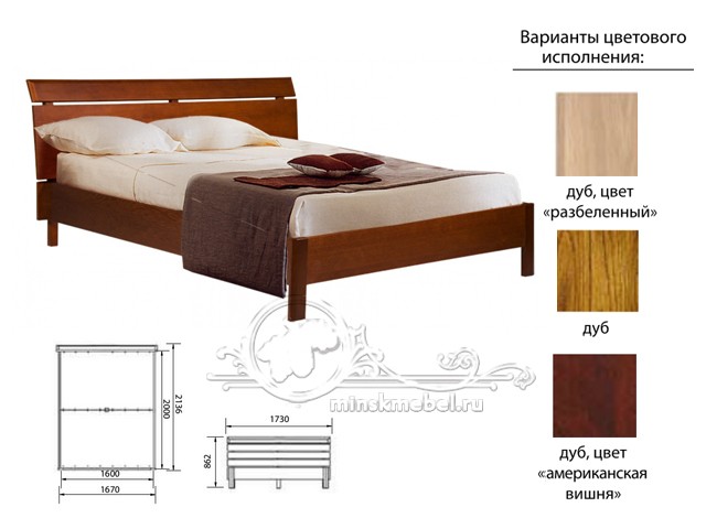 Изображение 1 - ВАЛЕНСИЯ кровать двухспальная БМ-1601-01 с загл.