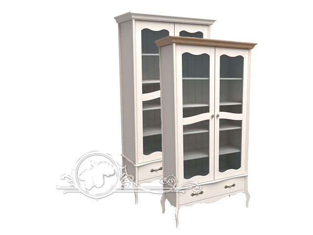 шкаф витрина для книг ЛЕБО 55709 60709 с деревянными полками