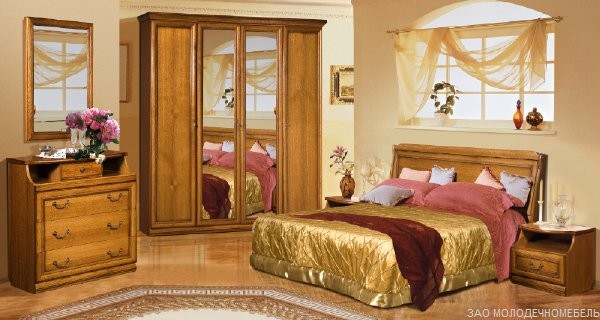Изображение 1 - Нинель набор мебели для спальни с 4х дв. шкафом