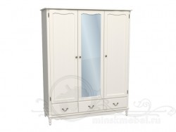 Шкаф для одежды ВЕРДЕН трехдверный с зеркалом