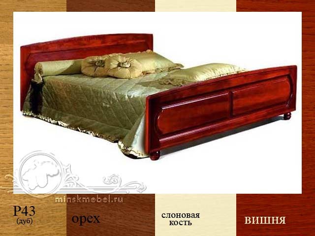 Кровать двуспальная 180 КУПАВА ГМ 8421-03 шпон дуба